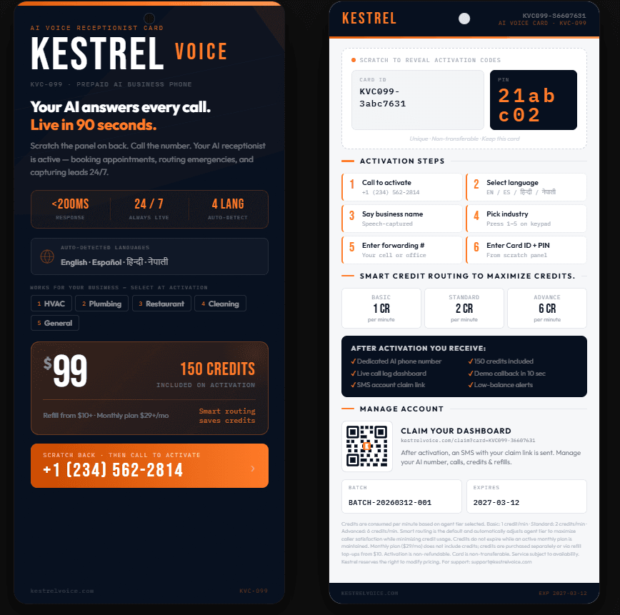 KestrelVoice Showcase