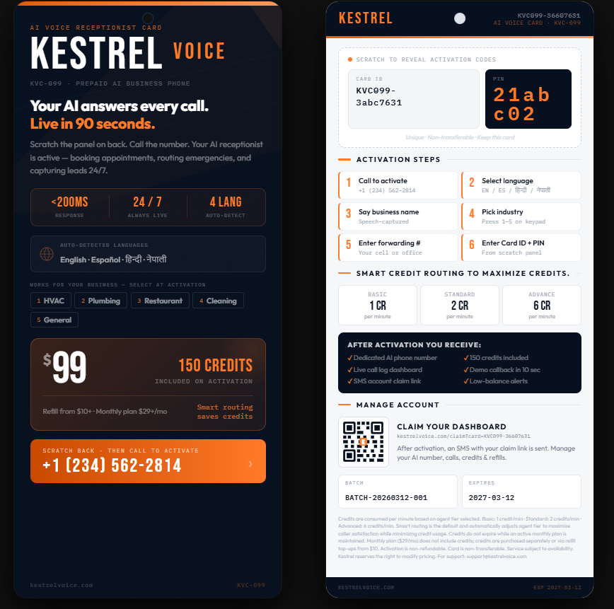 KestrelVoice Showcase